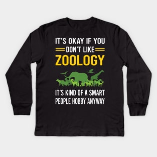 Smart People Hobby Zoology Zoologist Kids Long Sleeve T-Shirt